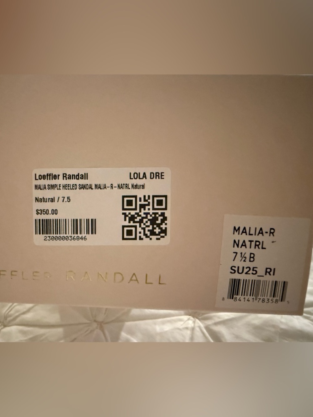 Loeffler Randall Malia Natural Raffia Heel Sandals Size 7.5 - Picture 8 of 8